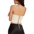 thumbnail image 4 of FOCUSNORM Women Crop Vest Tops Sleeveless Off Shoulder Ruffled Bandage Casual Party Street Spring Summer Short Shirt, 4 of 6