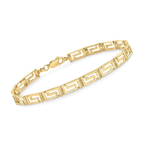 Ross-Simons 14kt Yellow Gold Greek Key Bracelet, Women's, Adult