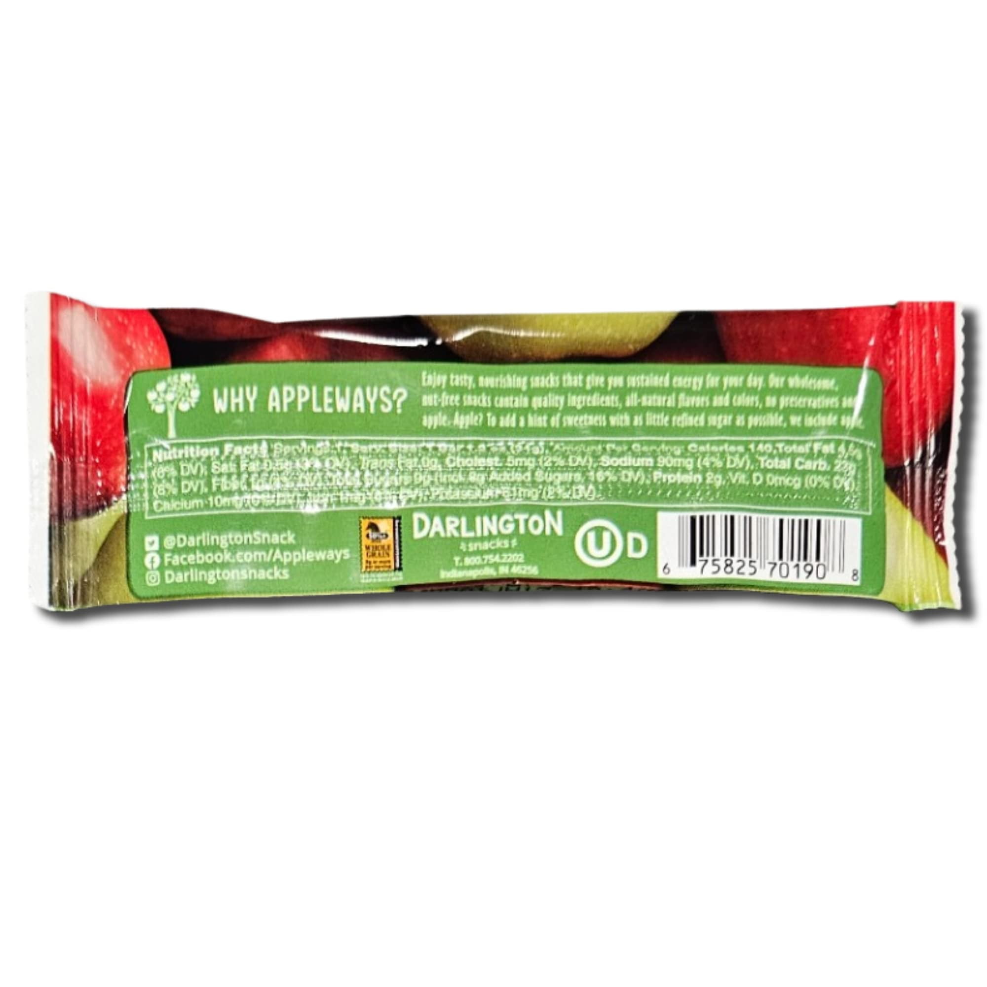 Appleways Apple Oatmeal Bar Value Pack | 1.2 Ounce | Pack of 24