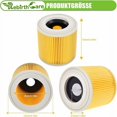 thumbnail image 4 of Paquete de 2 filtros de cartucho para WD3 Premium WD2 WD3 WD3P WD3 MV2 MV3 WD3 Filtro de repuesto para aspiradora Kärcher 6.414-552.0/64145520, 4 of 5