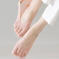 thumbnail image 2 of JUUNthy Womens Toe Socks, No Show Lightweight Comfort Breathable Non Slip Five Finger Socks White, 2 of 12
