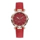 thumbnail image 1 of Reloj de cuarzo para mujer, relojes para mujer, relojes para mujer, conjunto de pulsera con flores, reloj de pulsera para mujer, reloj de cuarzo casual de cuero., 1 of 3
