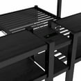 thumbnail image 5 of Bellemave Triple Bunk bed Full XL Over Twin Over Twin Metal Bunk Bed Frame with Storage Drawers & Shelves Black Bunk Bed with Charging Station & Guardrails 3 Bunk Beds for Teens, 5 of 9