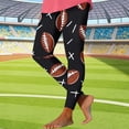 thumbnail image 1 of TaTaai Women Rugby Random Print Skinny Yoga Pants Casual Fashion Leggings Stretchy Fabric Ladies Fitness Workout Daily Street Wear Non-See-Through No Fading Comfortable Stylish Pants Gift, 1 of 5