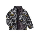 thumbnail image 3 of Godderr 2-9 Years Old Boys Padded Sweatshirt,High-Necked Sweatsuit,Fall Winter Zipper Cardigan Jacket Tops for Baby Kids, 3 of 5