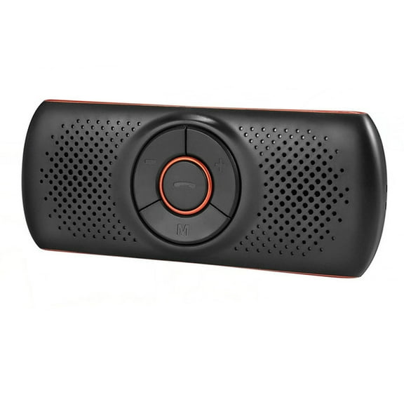 Bluetooth Car Speaker For Cell Phone Handsfree Bluetooth 5.0 Car Kits 3W Loud Speakerphone For Gps Music,Wireless In Car Handsfree Speaker With Visor Clip,Supports Voice Command,Tf Card Playback