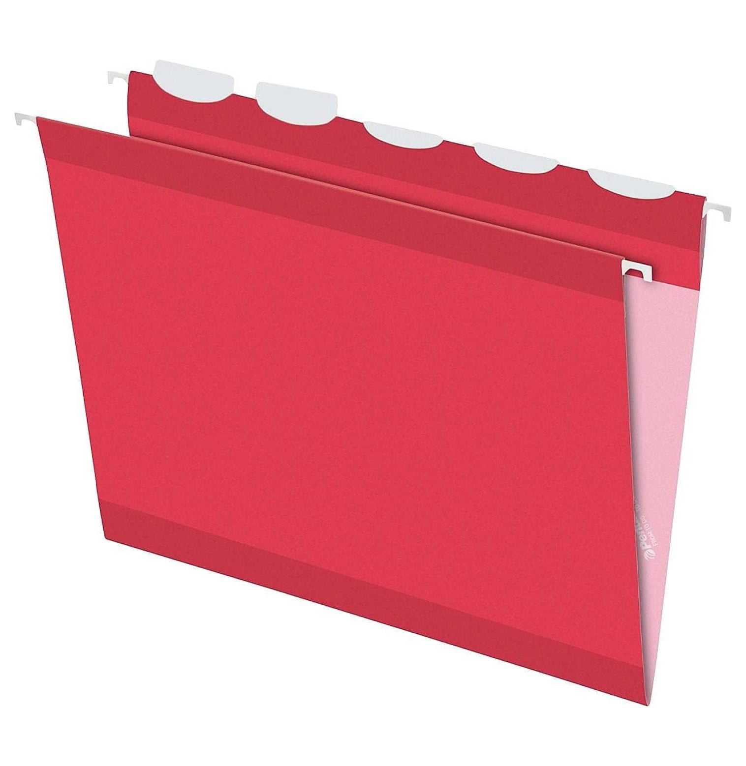 Hanging File Folders Letter Size Red - PFX42623 Ready-Tab Reinforced 5 Tab Folders - 25 Pack - Office & Home Filing Organization