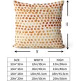 thumbnail image 3 of Polka Dot Pillow Covers Set of 2 Tangerine Cream Throw Pillows 20x20 in Outdoor Boho Design Brush Strokes Decorative Pillowcase Square Cushion Cover Linen Pillow Case for Home Sofa Couch Bed, 3 of 6