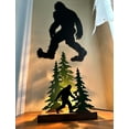 thumbnail image 4 of Zeckos Metal Bigfoot Forest Stroll Accent Lamp Home Decor, 4 of 10