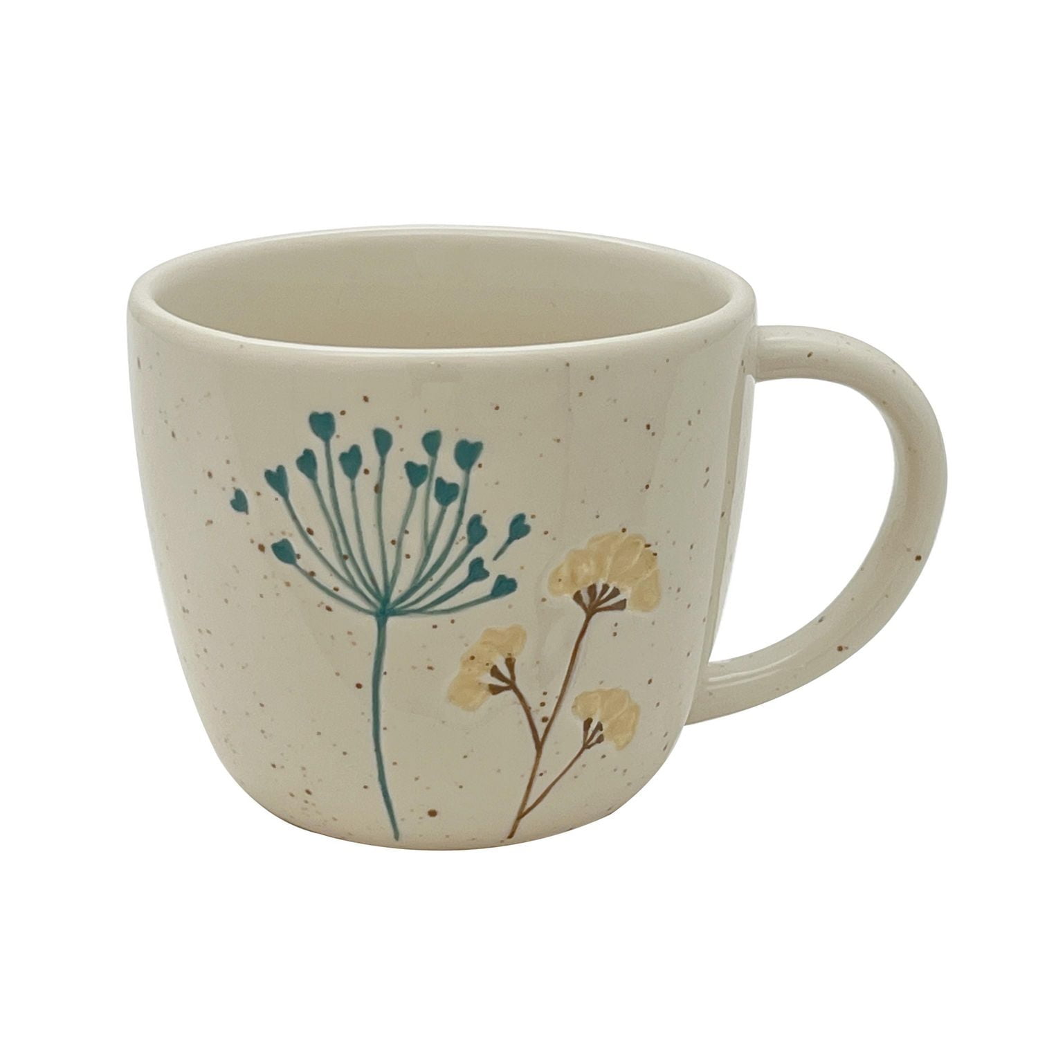 Way to Celebrate! Spring Flower Mug, Green and Yellow