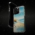 thumbnail image 6 of DistinctInk Hybrid (Acrylic / TPU) Clear Slim Fit Case for Apple iPhone 14 Pro (6.1" Screen) - "Tranquil Serenity: A Watercolour Beach Scene", 6 of 8