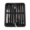thumbnail image 2 of Blackhead Remover Pimple Extractor Tool, 9 Pieces, Stainless Steel Tweezers, Plucking, Acne Blackhead Remover, Extractor, Pimple Popper Kit for Face Imperfections, 2 of 2