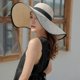thumbnail image 3 of Womens Big Bowknot Straw Hat Large Floppy Foldable Roll Up Beach Cap Sun Hat Summer Uv Protection Beach Cap, 3 of 5