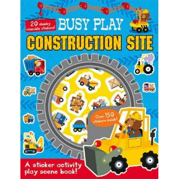 Site de Construction de Jeux Occupé (Activité d'Autocollants Réutilisables de Jeux Occupés)
