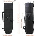 thumbnail image 5 of Multifunction Fishing Pole Bag - Waterproof Rod Reel Bag Carrier Case, Durable Canvas Tackle Large Storage Gift for Men Travel, Black, 5 of 7