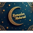 thumbnail image 4 of Elegant Ramadan Mubarak Lanterns Background Blue Crescent Stars Banner Decorations Photography Backdrop Islamic Celebration Party Supplies Religious Event, 4 of 6