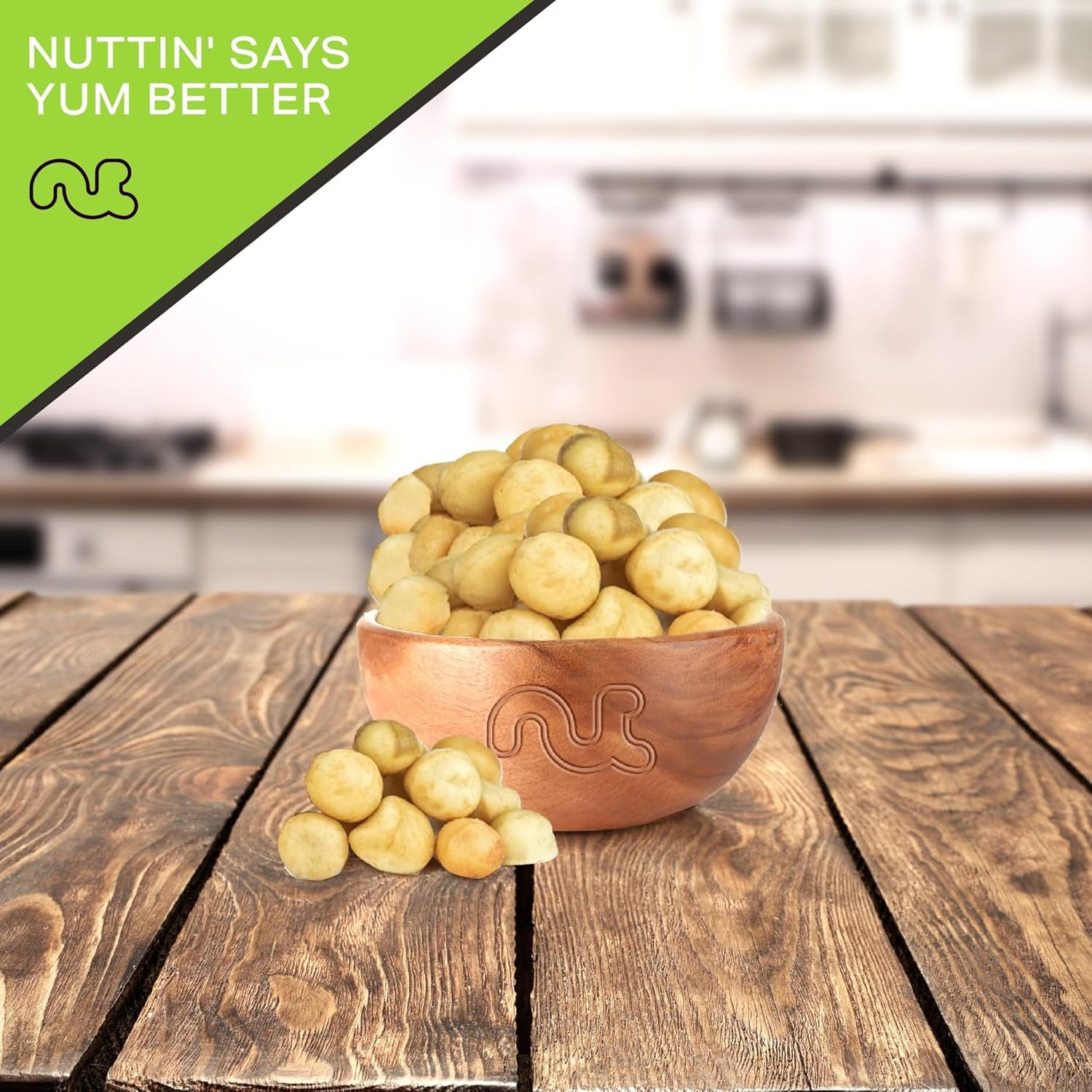 Nut Cravings Roasted Macadamia Nuts, Whole & Pieces, Unsalted, 32oz Bag, Keto, Vegan