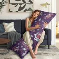 thumbnail image 5 of Paisley Long Body Pillow Cover - Vintage Bohemian Floral Print, Soft & Breathable Ethnic Fabric, Hidden Zipper, 20"x54" - Elegant Home Decor Gift for Side Sleepers & Pregnancy Support, 5 of 7