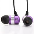 thumbnail image 4 of GOgroove audiOHM Stereo Earbuds with Noise Isolation and Included Velvet Carrying Bag, Purple, 4 of 5