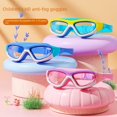 thumbnail image 2 of Gafas de natación para niños de alta definición, impermeables, antivaho, con montura grande, para miopía, para niños y niñas, venta al por mayor, 2 of 4