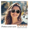 thumbnail image 3 of TINHAO Polarized Sunglasses Over Glasses Women Fit Over Glasses Sunglasses Cat Eye Sunglasses UV Protection Lightweight, 3 of 7