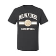 thumbnail image 2 of Wild Bobby City of Milwaukee Basketball Fantasy Fan Sports Men's T-Shirt, Charcoal, XX-Large, 2 of 5