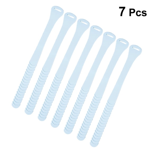 CATIEBYE Toilet Seat Strap 7Pcs TPR Blue for General Users