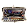 thumbnail image 4 of Royal Bagger Elegant Vintage Genuine Leather Clutch for Women, Slim Evening Bag with Kiss Lock, Phone Wallet & Coin Pocket, 4 of 9