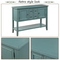 thumbnail image 5 of 46'' Console Table with Storage Drawer&Shelf, Narrow Buffet Cabinet Sideboard Accent Entryway Console Sofa Table, Farmhouse Wooden Foyer Hallway Couch Table for Living Room/Entrance, Blue, A1637, 5 of 8