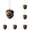 Raccoon*5, variant on Forest Animal Acorn Ornaments,Cozy Forest Christmas Ornaments,Pine Cone Animal Decoration,Woodland Creature Hanging Ornament, Acrylic Hanging Ornament for Home Decor (1PC, Squirrel)