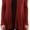 Dark Rust, variant on ToBeInStyle Women's Open Drape-Front Asymmetrical Hem Cardigan - Brown - L