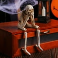 thumbnail image 2 of Skeleton Figurine for Mantel Decor Three-dimensional Scene Decor Halloween Skeleton Statue Resin See Speak Hear No Evil Figurine for Indoor for Spooky, 2 of 8
