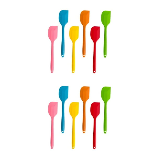 Wosthever Silicone Spatula Cooking Baking Scraper Cake Non-stick Supplies Bakeware Handle Kitchen Heat-Resistant Long Batter Pastry Come mostrato 2piezas Wosthever CBP215724