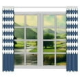 thumbnail image 3 of CADecor Navy Style Scallop Window Curtain Window Treatments Kitchen Curtains 26x39 inches, 2 Pieces, 3 of 3