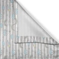 thumbnail image 3 of Kids Curtains 2 Panels Set, Doodle Rainbow Funny Raindrops with Clouds Sky Stars on Greyscale Striped Background, Window Drapes for Living Room Bedroom, 55W X 39L Inches, Multicolor, by Ambesonne, 3 of 3