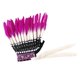 thumbnail image 3 of Tocado de plumas artificiales, diadema artesanal para carnaval y fiestas de disfraces. Rosa roja 55cmx45cm, 3 of 9