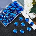 thumbnail image 6 of 50Pcs 30mm Flat Back Round Acrylic Rhinestone Self-Adhesive Plastic Circle Gems Stick On Jewels(Blue) for Costume Making Cosplay Jewels Invitation Crafts Bling Christmas Decor, 6 of 9