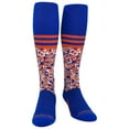 thumbnail image 2 of Mk Socks Digital Camo Stripe Blue Orange Knee-High Long Sports Socks (L), 2 of 2
