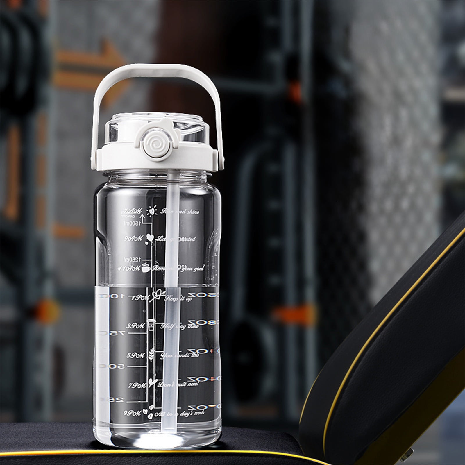 Large Capacity Sports Water Bottle 1500ml - BPA-Free Plastic with Straw, Two Drinking Modes & One-Button Flip Lid, High Temperature Resistant - Ideal for Gym, Hiking, Camping