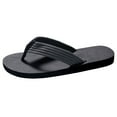 thumbnail image 2 of EliteGoogv Mens Flip Flops Non Thong Open Toe Summer Beach Slippers For Men Breathable Flat Rubber Sole Wide Fit Outdoor Walking Sandals Travel Casual Footwear US :9, 2 of 9