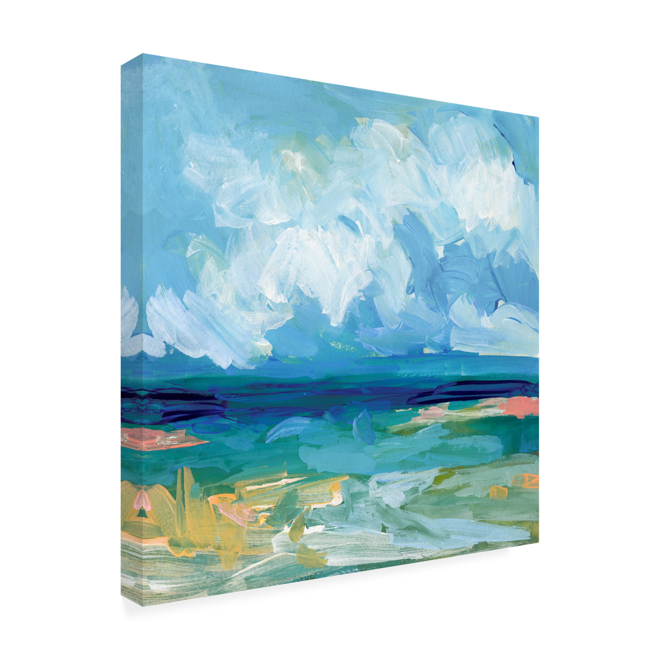 Trademark Fine Art Victoria Barnes  Saltwater's Edge I Canvas Wall Art