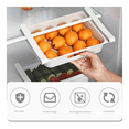 thumbnail image 3 of Cestas para huevos con ruedas para guardar huevos, para la cocina, para el frigorífico, cajones extraíbles para el dispensador de huevos, contenedores transparentes, estantes, 3 of 6