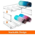 thumbnail image 5 of Lifewit Stackable Water Bottle Organizer for Cabinet, Freezer, Pantry - Plastic Cup Holder Pack of 2, 5 of 8