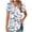 #12 White, variant on Blouses for Women Dressy Casual V Neck Pleated Tunic Tops Summer Short Sleeve Shirts