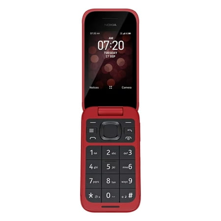 Refurbished Nokia 2780 8GB Red Flip Phone 5 (MP) Megapixels 4G