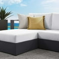 thumbnail image 7 of Modular Lounge Sectional Sofa Set, Gray White, Aluminum Metal, Outdoor Patio Balcony Cafe Bistro Garden Hospitality Restaurant, Modern Contemporary HB36635, 7 of 7