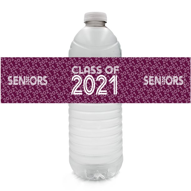 Senior Class of 2021 Water Bottle Labels - 24 Stickers ...