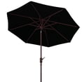 thumbnail image 3 of SAFAVIEH Herla 11' Auto Tilt Market Round Patio Umbrella, Black, 3 of 6
