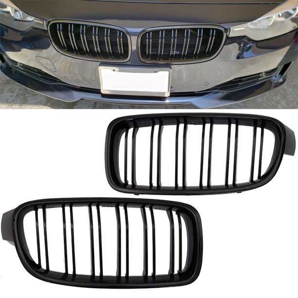 Actops Front Kidney Grill Grilles For Bmw F30 F31 3 Series Gloss Black Dual Line 12 18 Walmart Com Walmart Com