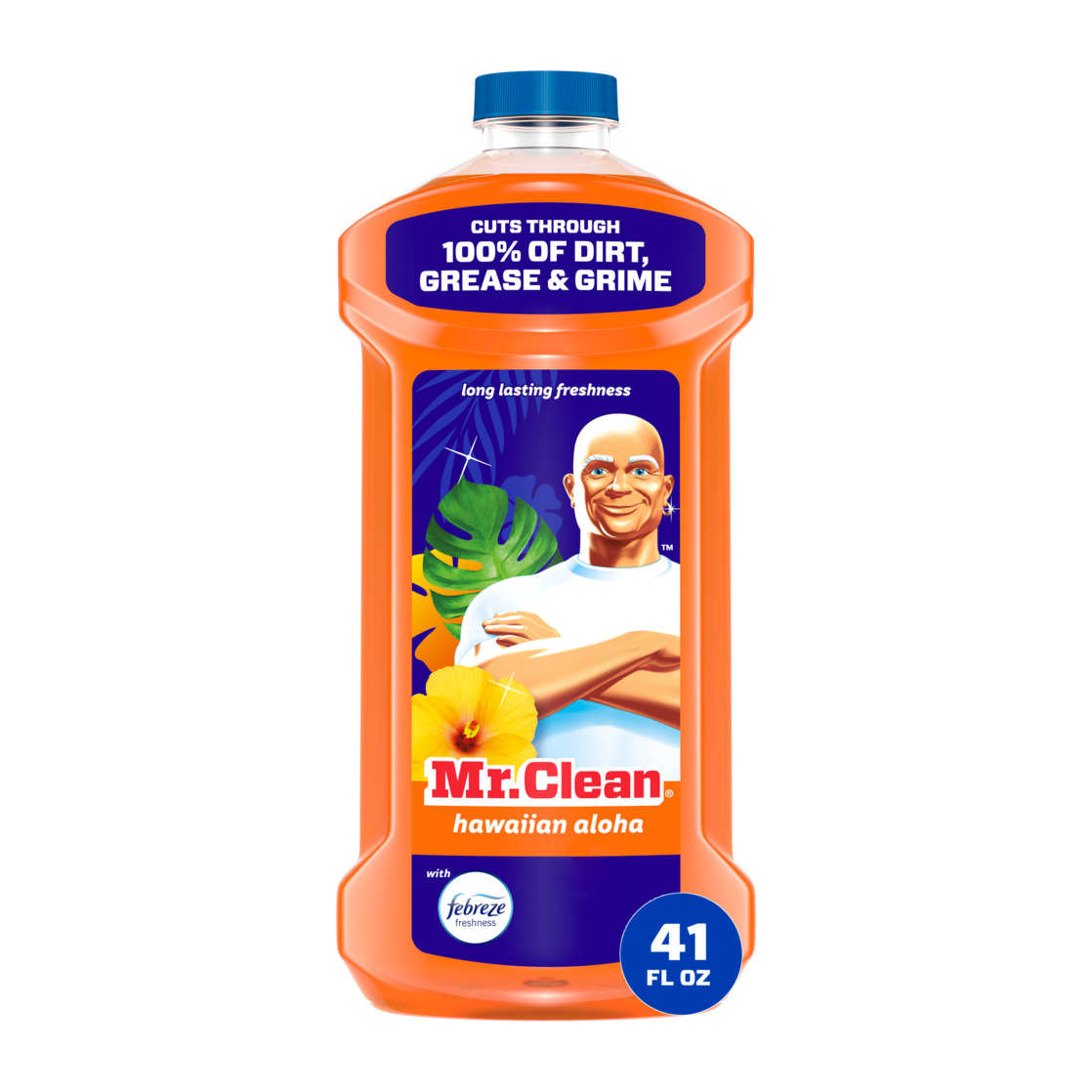 Mr. Clean All Purpose Cleaner, Cleaning Liquid, Hawaiian Aloha, 41 fl oz